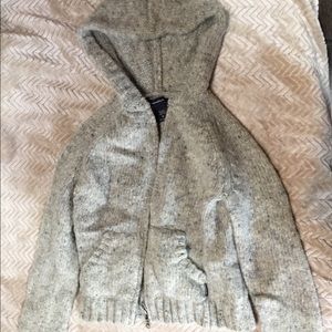 Abercrombie grey sweater jacket
